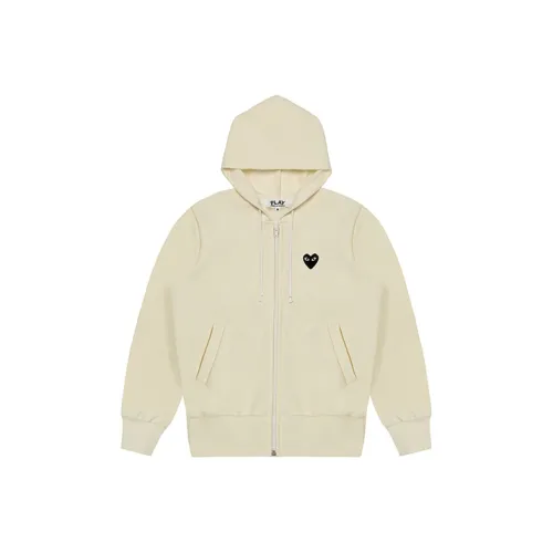 Comme Des Garcons Play Big Black Heart Zip Up Hoodie