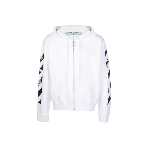 OFF WHITE Caravaggio Arrows Zip Up Hoodie