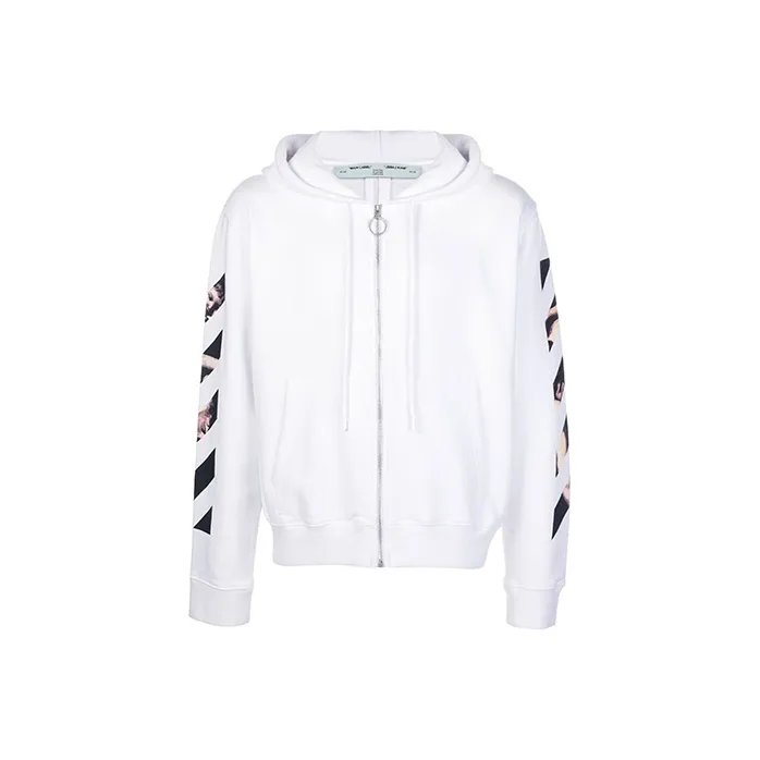 OFF WHITE Caravaggio Arrows Zip Up Hoodie-0