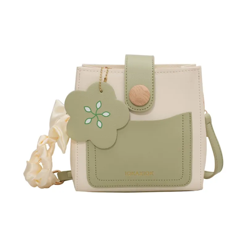 DCLOUD PU Crossbody Bag Women's Ecru/Yellow/Green/Black/Red/Orange-14