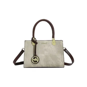 H YXIANG Microfiber Synthetic Leather Handbag Women's Green