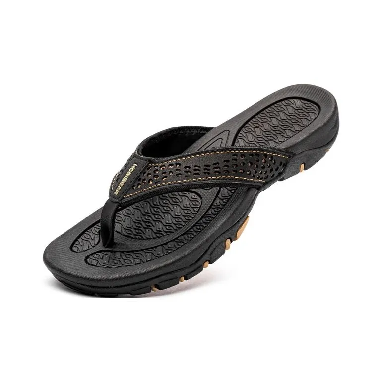 HOBIBEAR Odor Resistant Abrasion Resistant Slip Resistant Flip Flops Men's-1