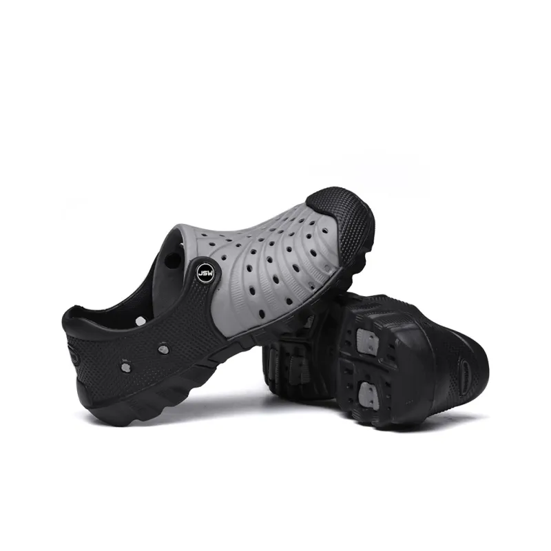 JEANSWEST Fashion Casual Versatile Classic Patchwork Design Clogs Men's-3