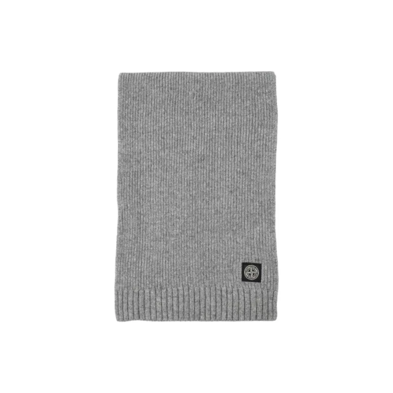 STONE ISLAND Compass Patch Knitted Scarf-2