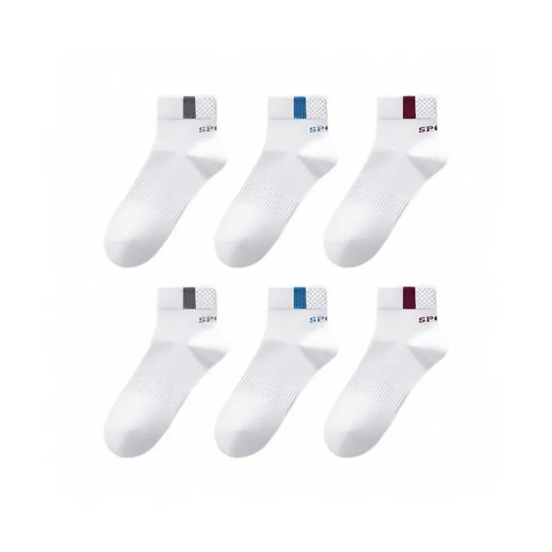 H YXIANG Mid Calf Socks Unisex 6 Pack-4
