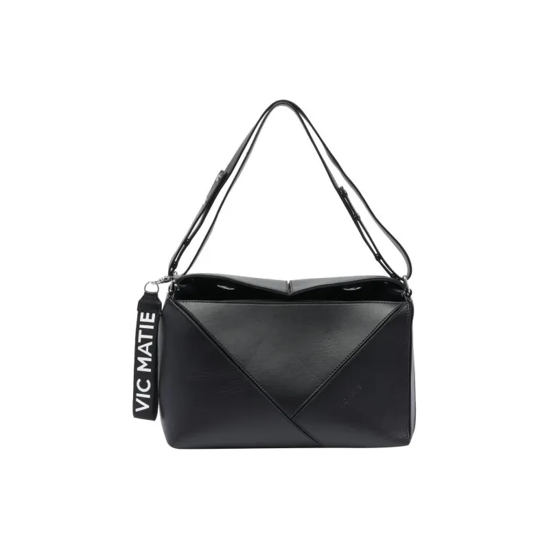 Vic Matie Calfskin Crossbody Bag, Shoulder Bag Women's Black-0