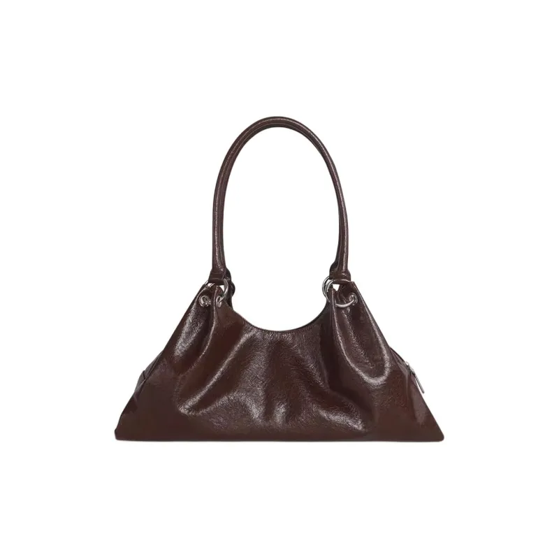 Kikawa Card Synthetic Leather Shoulder Bag Medium Size Women's Burgundy-4