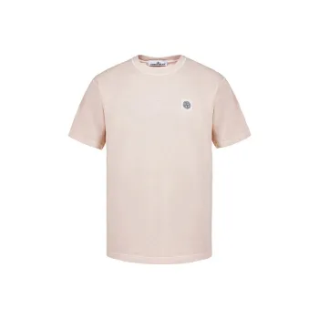 STONE ISLAND T Shirts Men Pink