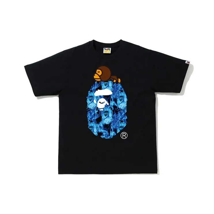 Bape Flame Milo On Big Ape T Shirt-3