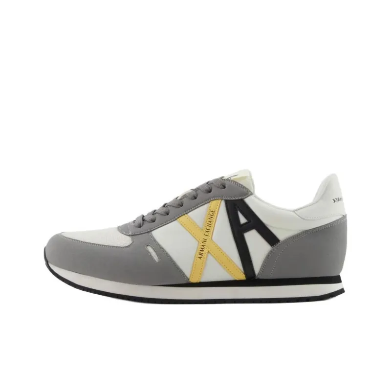 ARMANI EXCHANGEAE Low Top Casual Shoes Men's White Gray-0