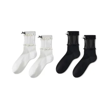 JIAZINI Mid Calf Socks Women's Combo Set
