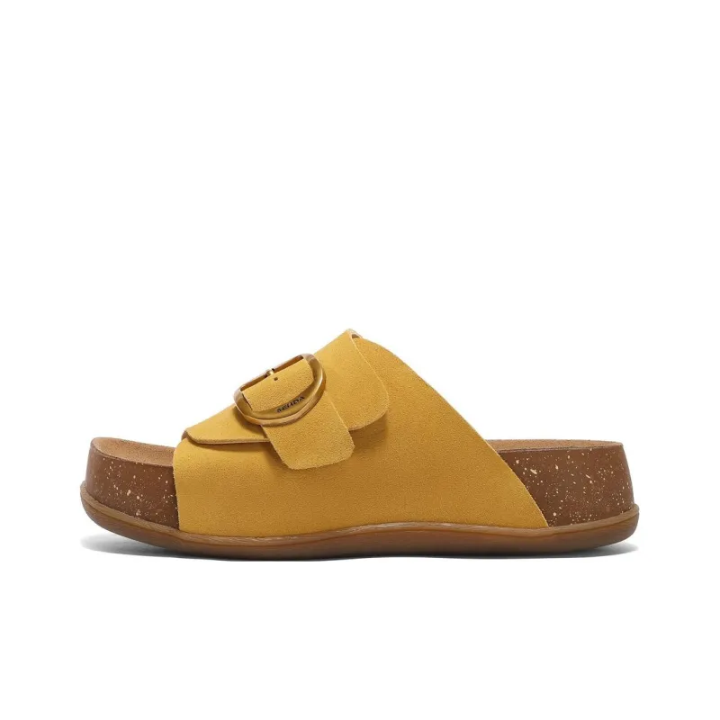 Senda Leather Patchwork Slide Slippers Women's-0