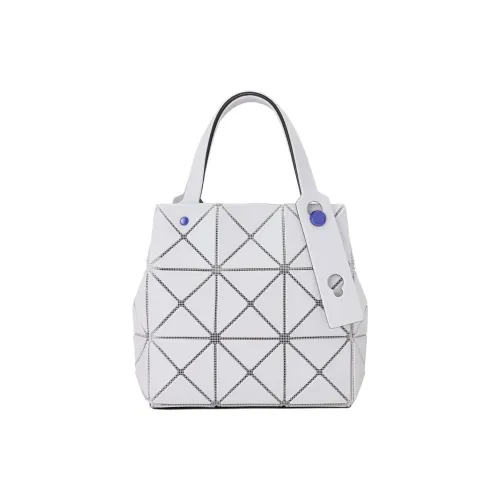 ISSEY MIYAKE CARAT PVC Polyvinyl Chloride Diamond Handbag Mini Women's Light Gray