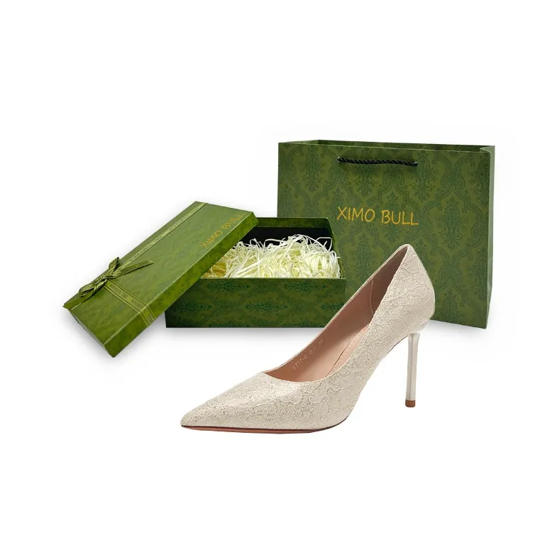 XIMO BULL Slim Heel High Heels Women's-18