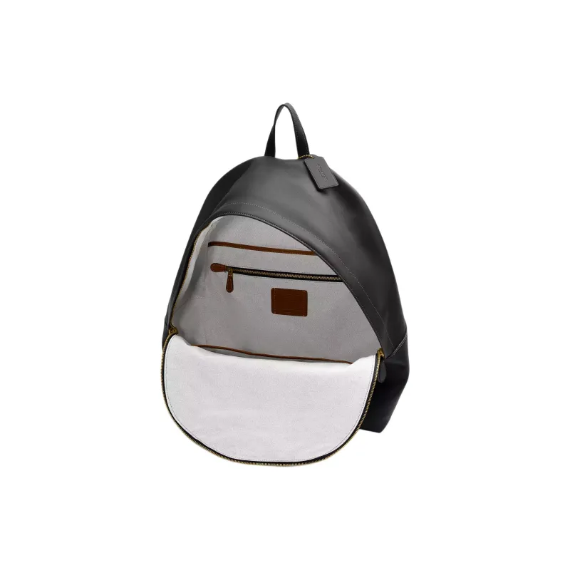 COACH Kisslock Glove Tanning Backpack Tubas Women's Black-4