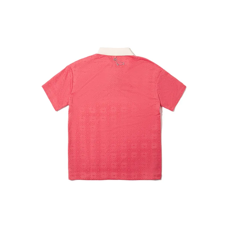 LiNing x Staple Polo Shirt Men's Bright Orange Red/Poppy Red/Ecru-1
