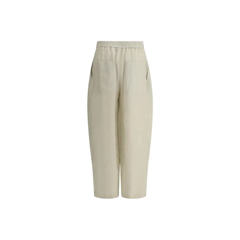 LARDINI Linen Trousers-1
