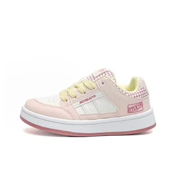 Than Than Me Low Top Skateboard Shoes Women's Yellow Pink