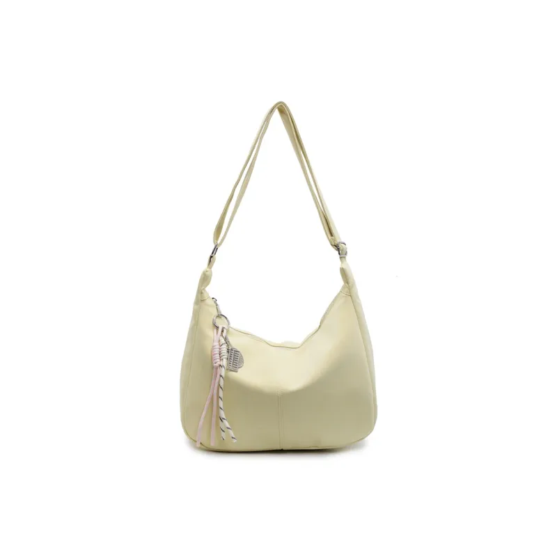 GOBLIN SHARKS 1759 PU Shoulder Bag Crossbody Bag Regular Women's Ecru/Black/Blue/Yellow/Pink-18