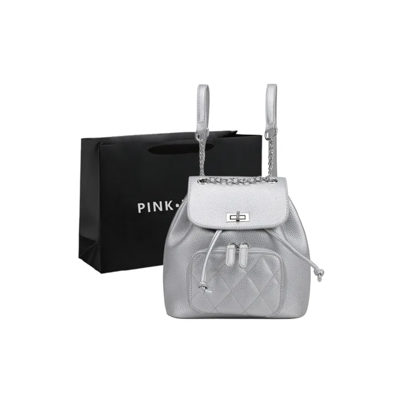 PINK·LAND PU Backpack Women's Multicolor-18