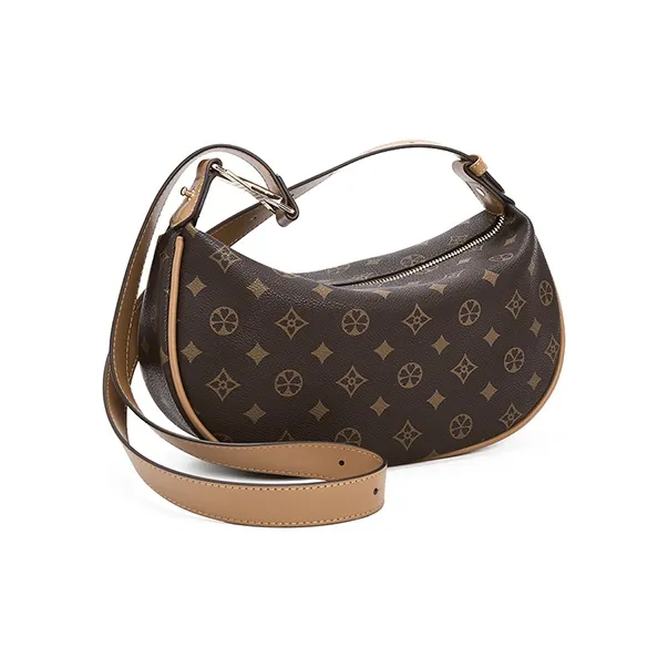 Old Man's Head Synthetic Leather Crossbody Bag, Shoulder Bag Regular Women's Coffee-3