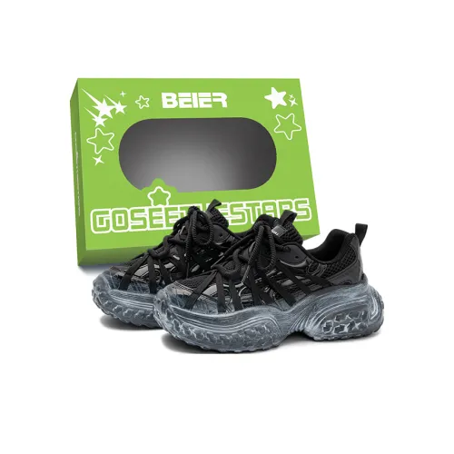 BEIER Wear Resistant Breathable Height Increasing Low Top Chunky Sneakers Unisex