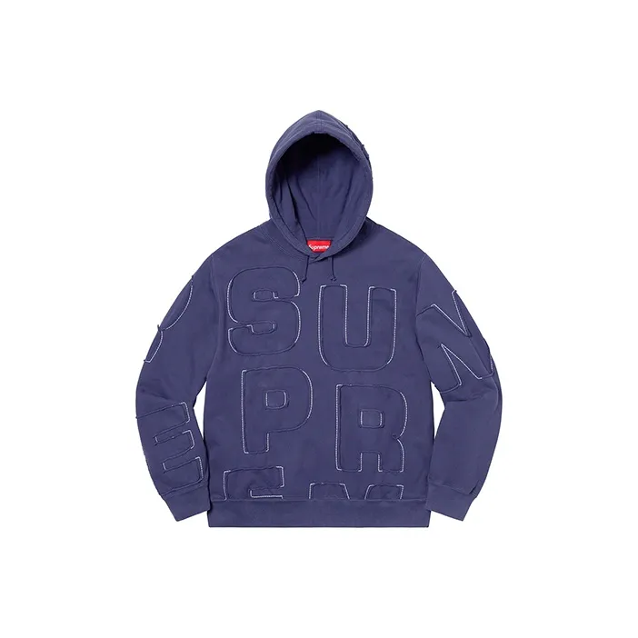 Supreme Cutout Letters Hooded Sweatshirt-5