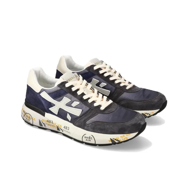 PREMIATA Mick Low Top Casual Shoes Men's Blue-2