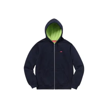 Supreme Contrast Zip Up Hooded Sweatshirt