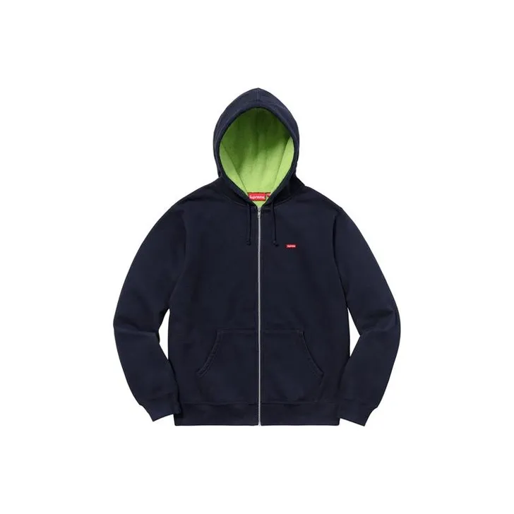 Supreme Contrast Zip Up Hooded Sweatshirt-0