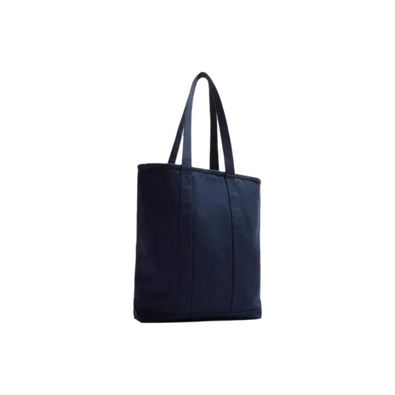 ZARA Cotton Tote Bag, Shopping Bag, Handbag, Shoulder Bag Men's Blue-1