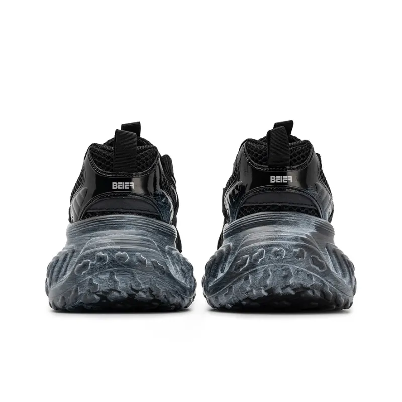BEIER Wear Resistant Breathable Height Increasing Low Top Chunky Sneakers Unisex-16
