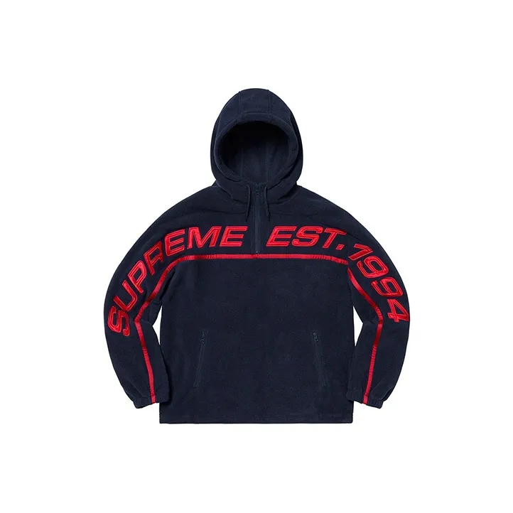 Supreme Polartec Half Zip Hooded Sweatshirt-0