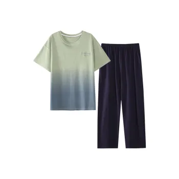 Huggy Kissy Pajama Set Men's Light Green