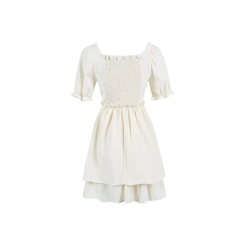 KEAB Short Sleeved Dresses Women's Apricot-1