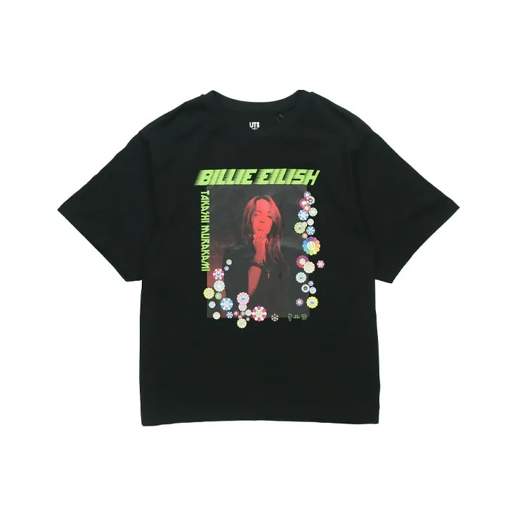 Billie Eilish X Takashi Murakami X UNIQLO Women's Photo Tee Black-0