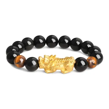 Lao Feng Xiang Obsidian Jade Bracelets Unisex