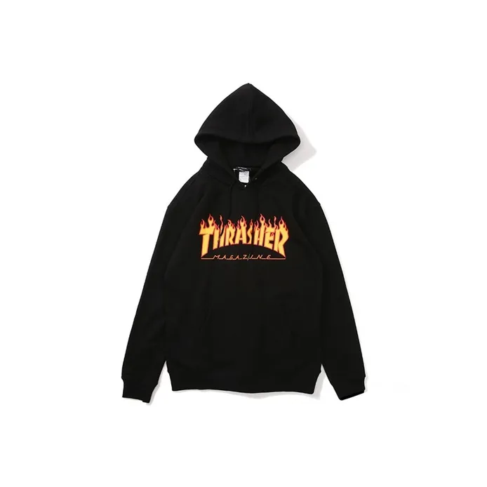 Thrasher Hooded Loose Fit Regular Sweatshirt Japan Version Unisex-0