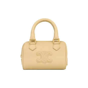 CELINE Calfskin Shoulder Bag, Crossbody Bag, Handbag Mini Women's Spring Yellow