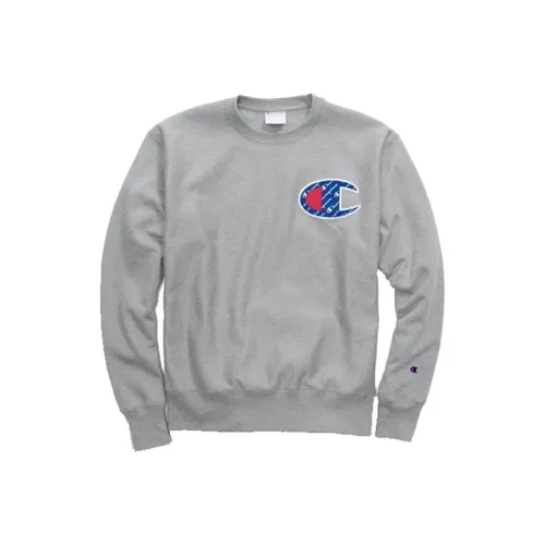 Champion Sweatshirt US Version Unisex Gray