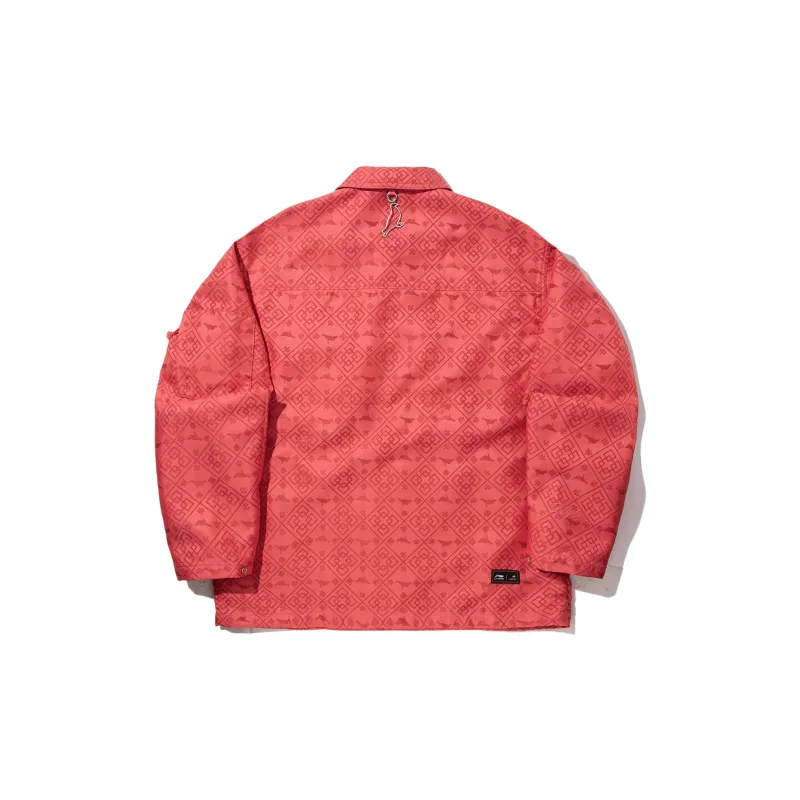 LiNing x Staple Jackets Coats Men's Bright Orange Red/Poppy Red-1