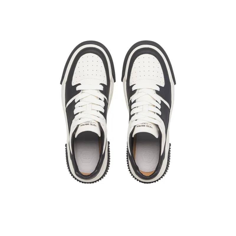 VICKI BROWN Low Top Skateboard Shoes Men's White Black-4