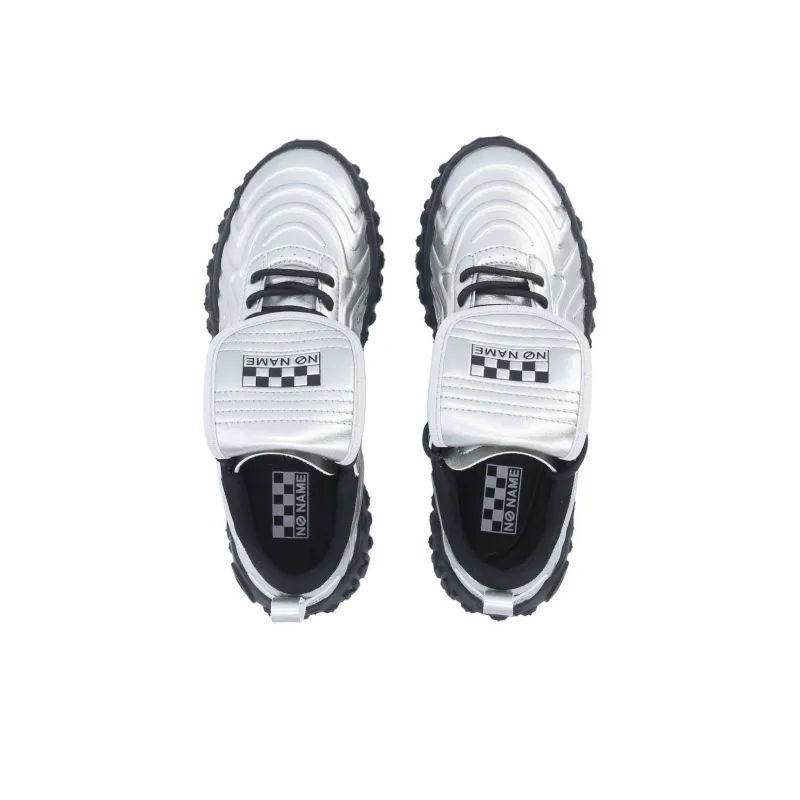 NO NAME Anti Slip Wear Resistant Low Top Casual Shoes Women's Silver-4
