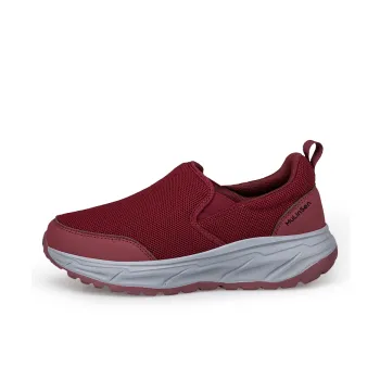 Mulinsen Cushioned Slip Resistant Breathable Low Top Casual Shoes Unisex Maroon