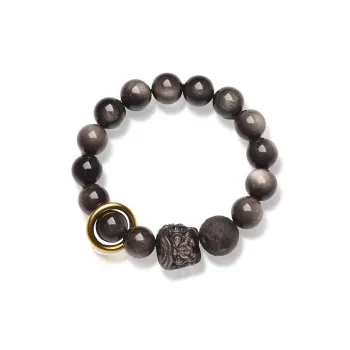 EADDA JEWELRY Obsidian Bracelets Unisex