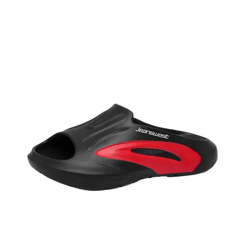 JEANSWEST Slip Resistant Abrasion Resistant Odor Resistant Slide Slippers Men's Bone White-4