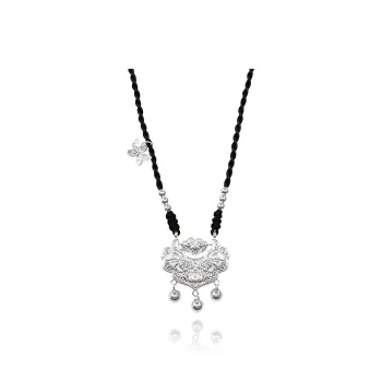 UZIID 999 Fine Silver Sterling Silver Necklaces Women's
