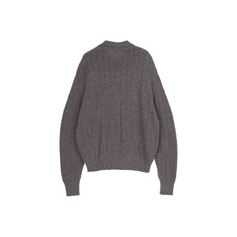 SIMPLE PROJECT Knitwear Unisex Purple Clay Gray-1
