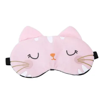 YUNNA Baby Fluffy Eye Masks Pink Cute Cat/White Cute Cat/Grey Cute Cat/Black Cute Cat A/Purple Cute Cat