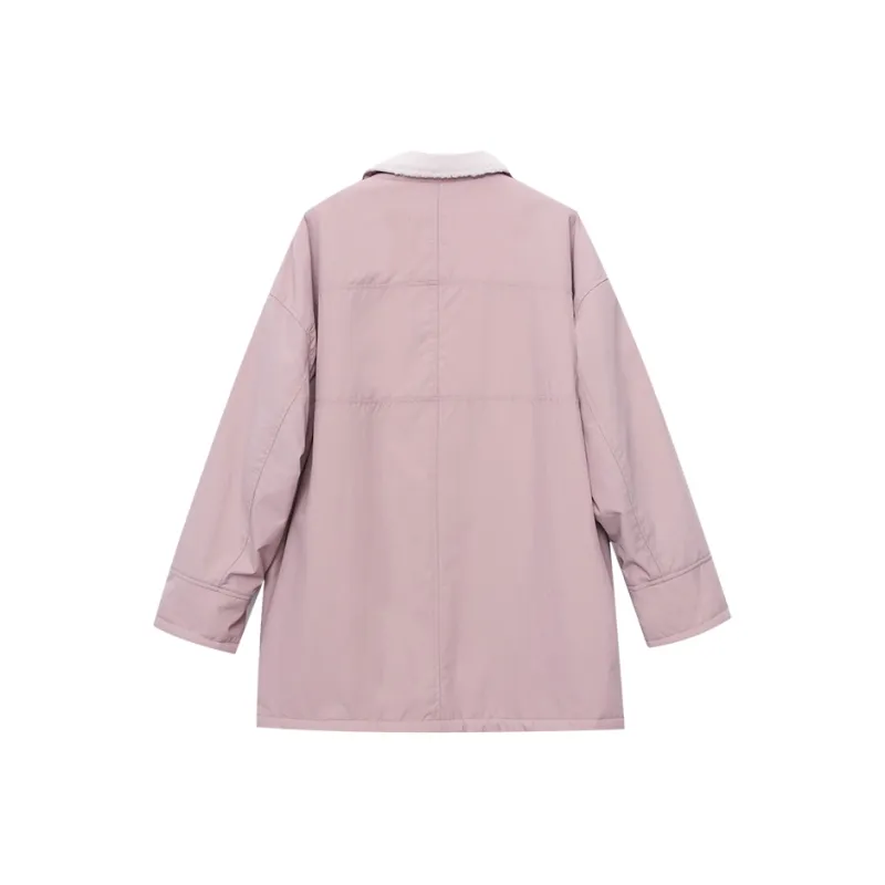 CHARM PICK Velvet feel Coat Women's Pink-1